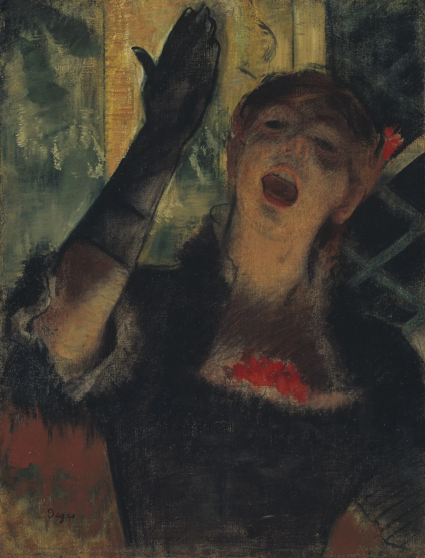 Café Singer — Hilaire Germain Edgar Degas