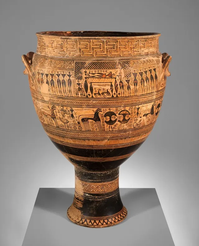 Terracotta krater — Attributed to Hirschfeld Workshop