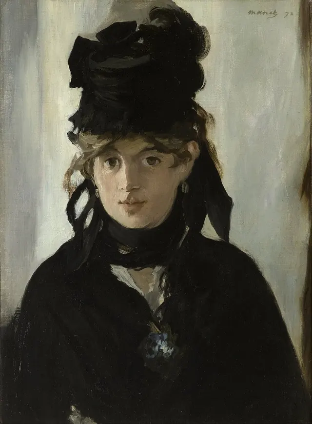 Édouard Manet. Berthe Morisot with a Bouquet of Violets, 1872.