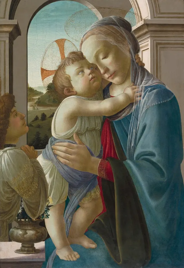 Virgin and Child with an Angel — Sandro Botticelli