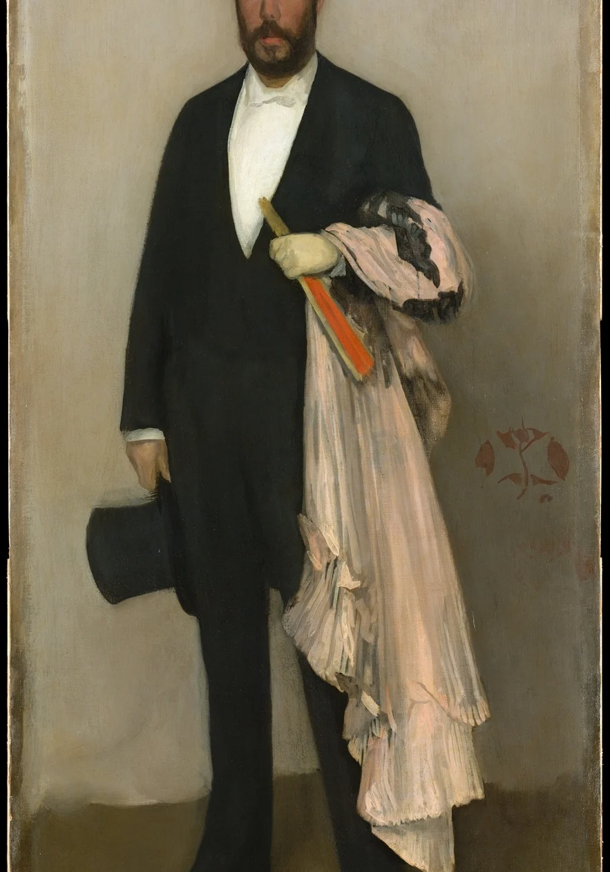 Arrangement in Flesh Colour and Black: Portrait of Theodore Duret — James McNeill Whistler
