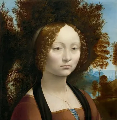 Ginevra de' Benci [obverse] — Leonardo da Vinci