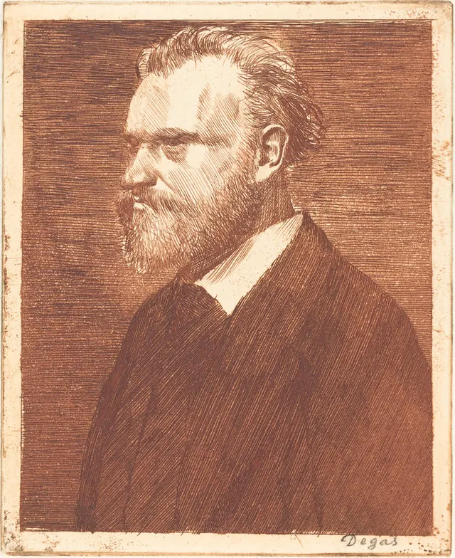 Эдгар Дега. Портрет Мане, 1864–1865.