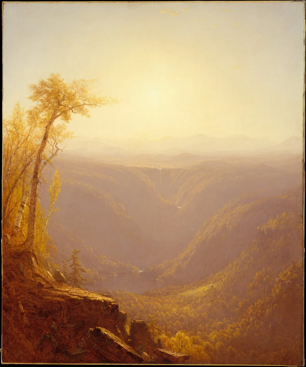 A Gorge in the Mountains (Kauterskill Clove) — Sanford Robinson Gifford