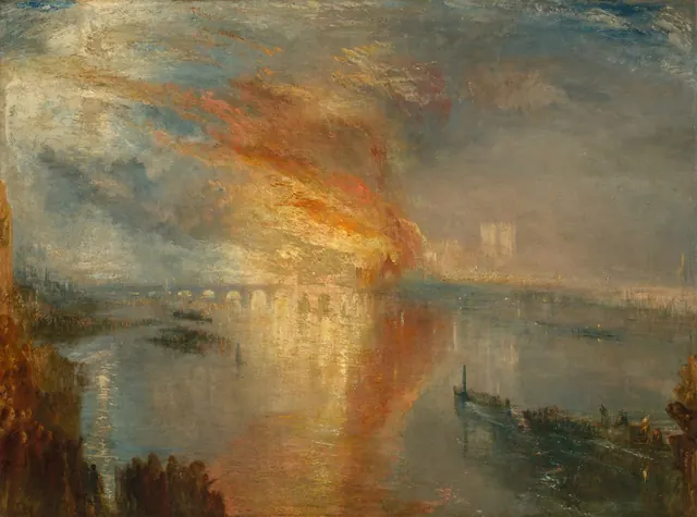 The Burning of the Houses of Lords and Commons, 16 October 1834 — Joseph Mallord William Turner