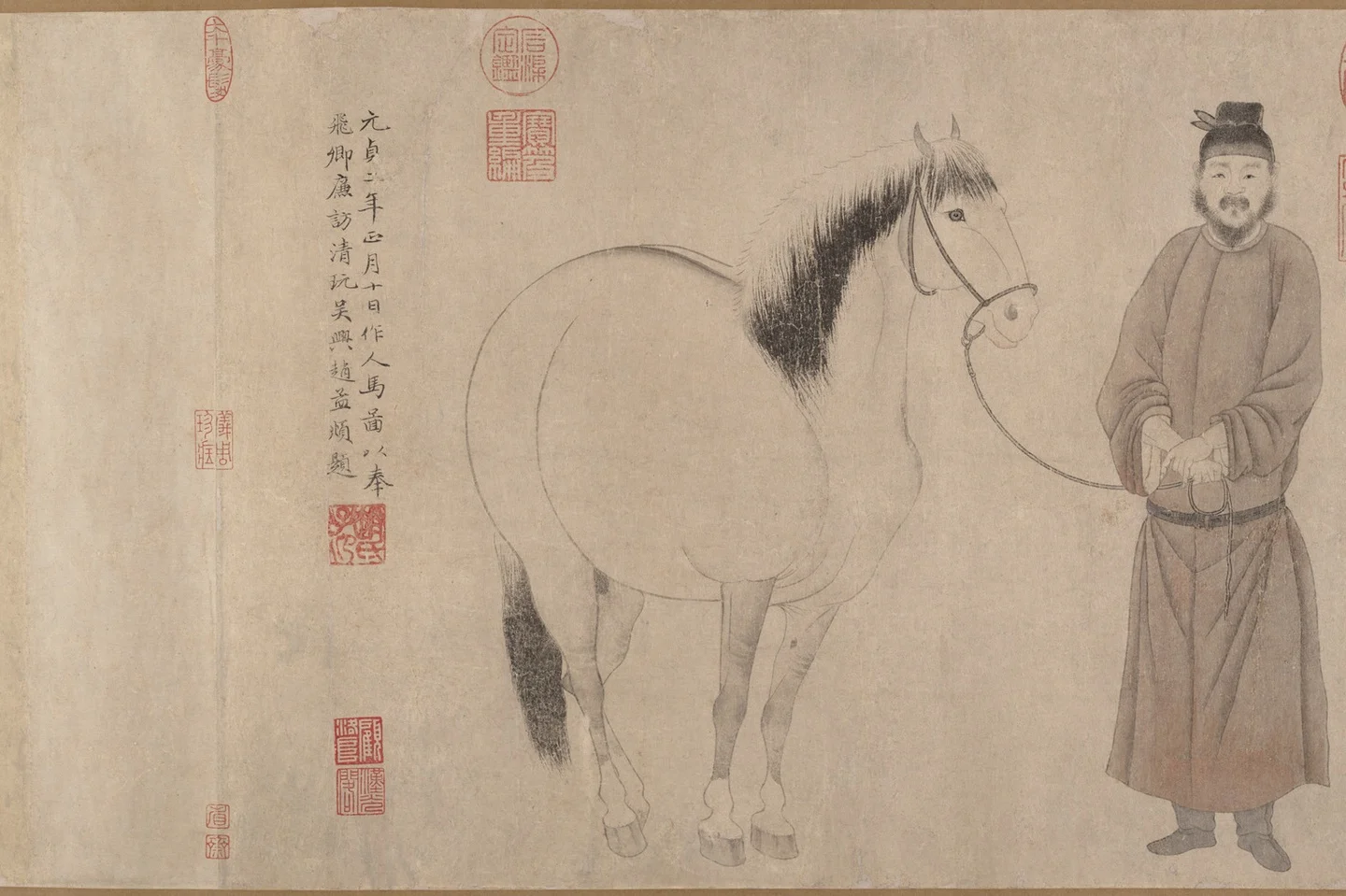 Grooms and horses — Zhao Mengfu, Zhao Yong and Zhao Lin