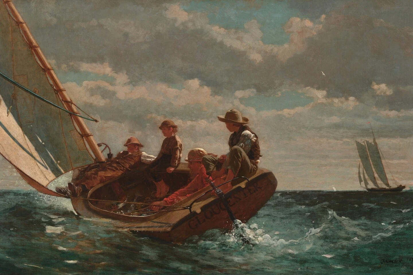 Breezing Up (A Fair Wind) — Winslow Homer