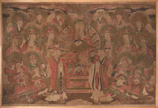 Ksitigarbha Bodhisattva with Assembly — Unidentified Korean painters
