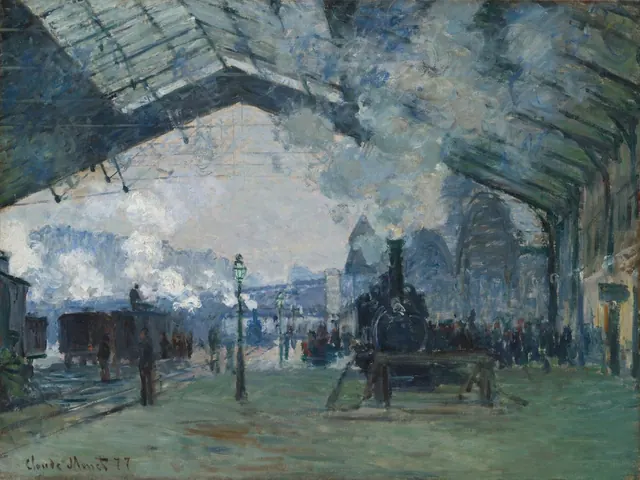 Прибытие поезда из Нормандии. Вокзал Сен-Лазар — Клод Моне