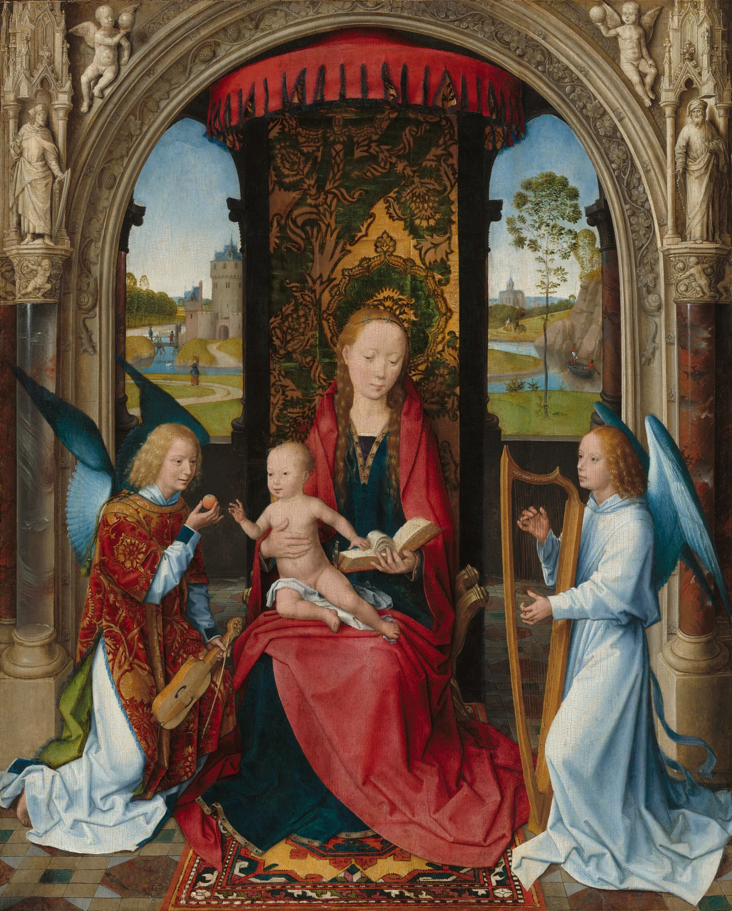 Madonna and Child with Angels — Hans Memling