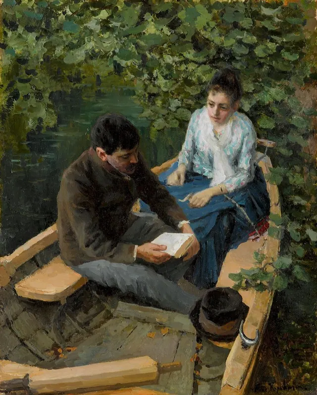 In a Boat — Konstantin Korovin