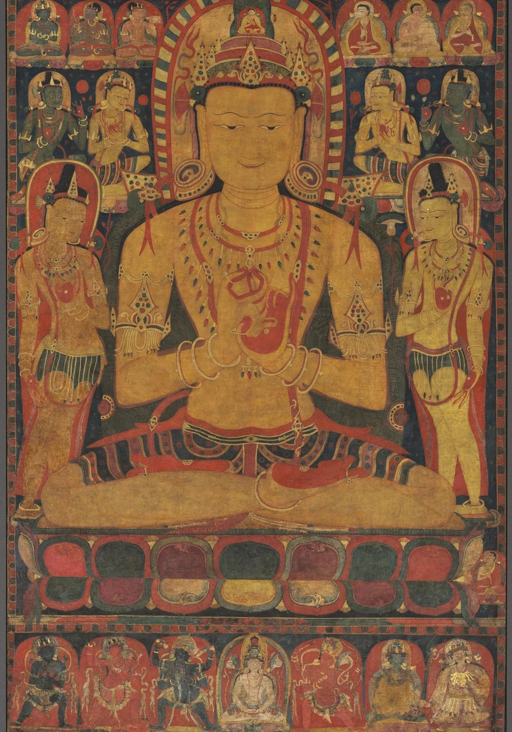 Tantric Buddha Vairochana as Vajrasattva — Unidentified Tibetan painters