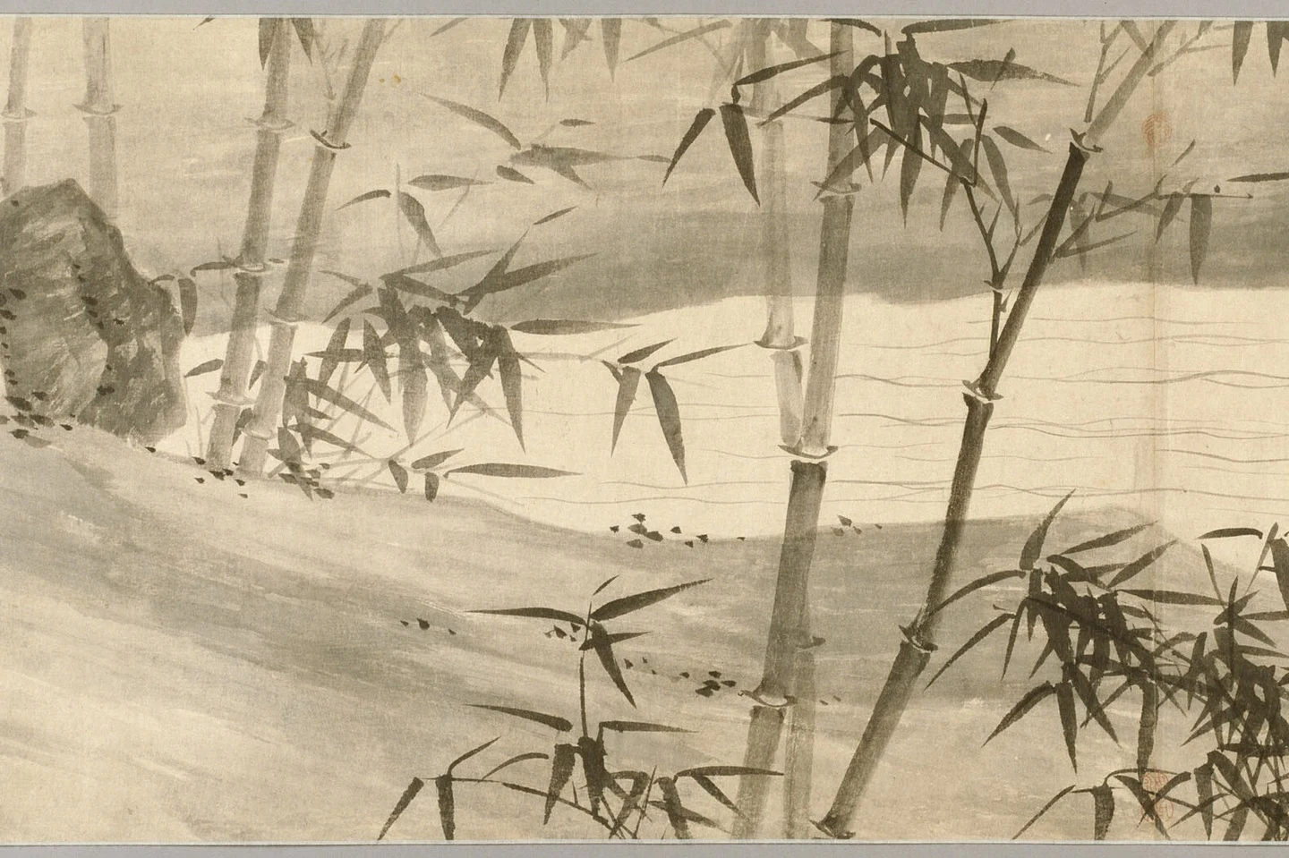 Bamboo-Covered Stream in Spring Rain — Xia Chang
