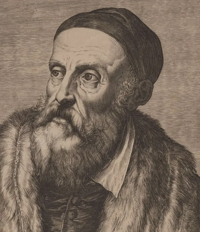 Agostino Carracci after Titian. Posthumous print, 1587.