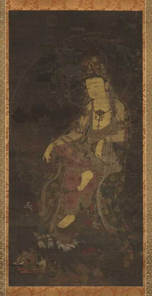 Water-moon Avalokiteshvara — Unidentified Korean painters