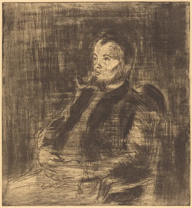 Камиль Писсарро. Портрет Синьяка, около 1890.