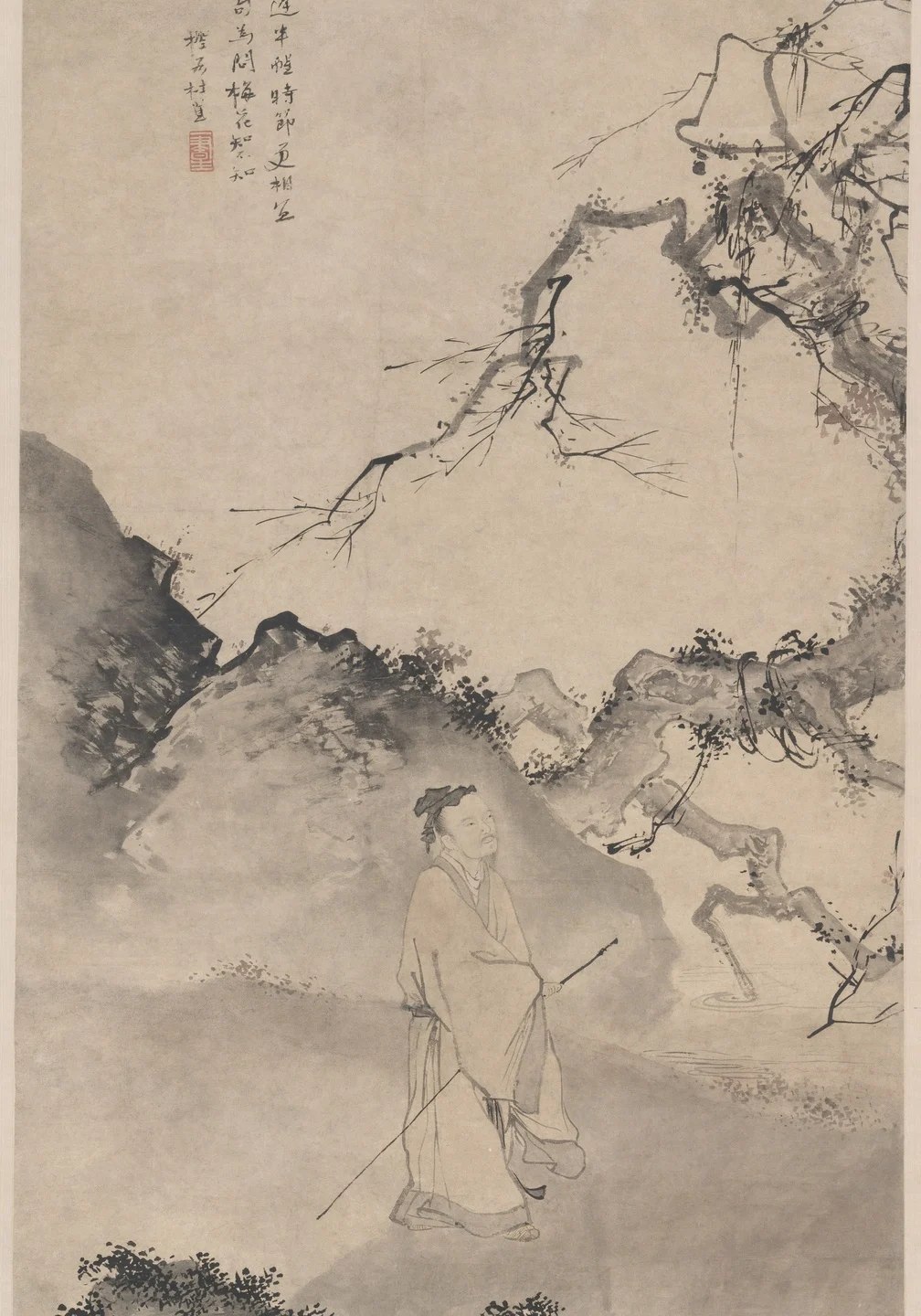 The Poet Lin Bu Wandering in the Moonlight — Du Jin