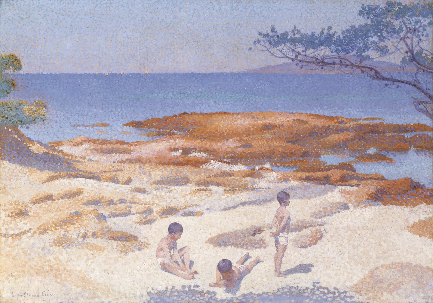 Beach at Cabasson (Baigne-Cul) — Henri Edmond Cross