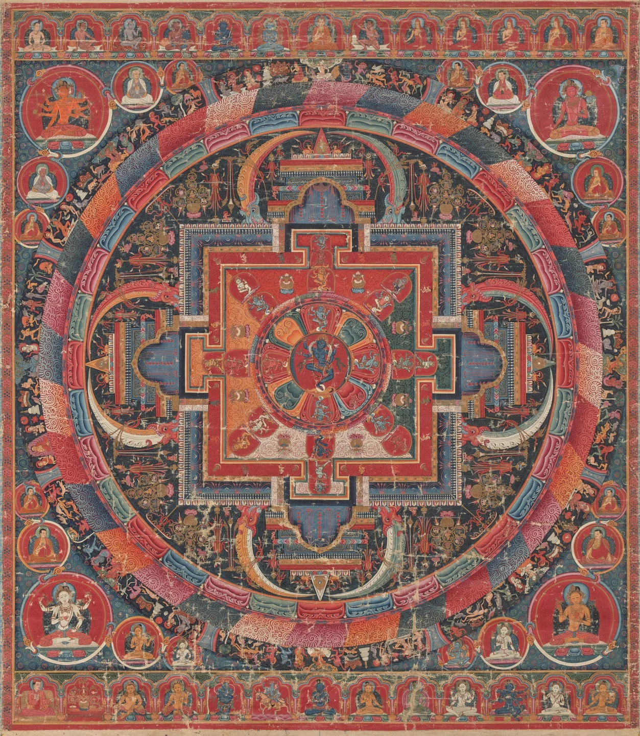 Twenty-three Deity Nairatma Mandala — Unidentified Tibetan painters