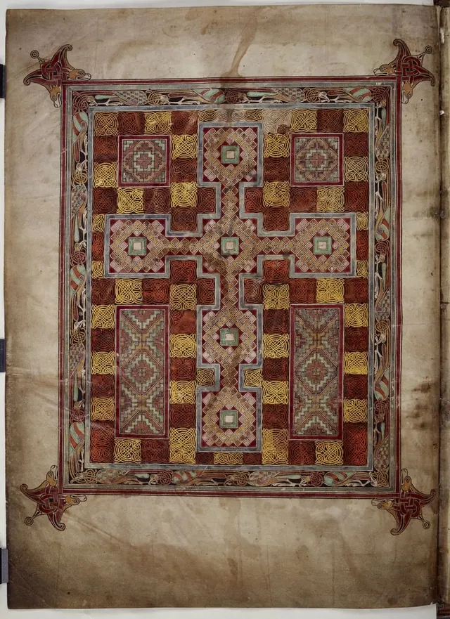 Lindisfarne Gospels: carpet page — Attributed to Eadfrith