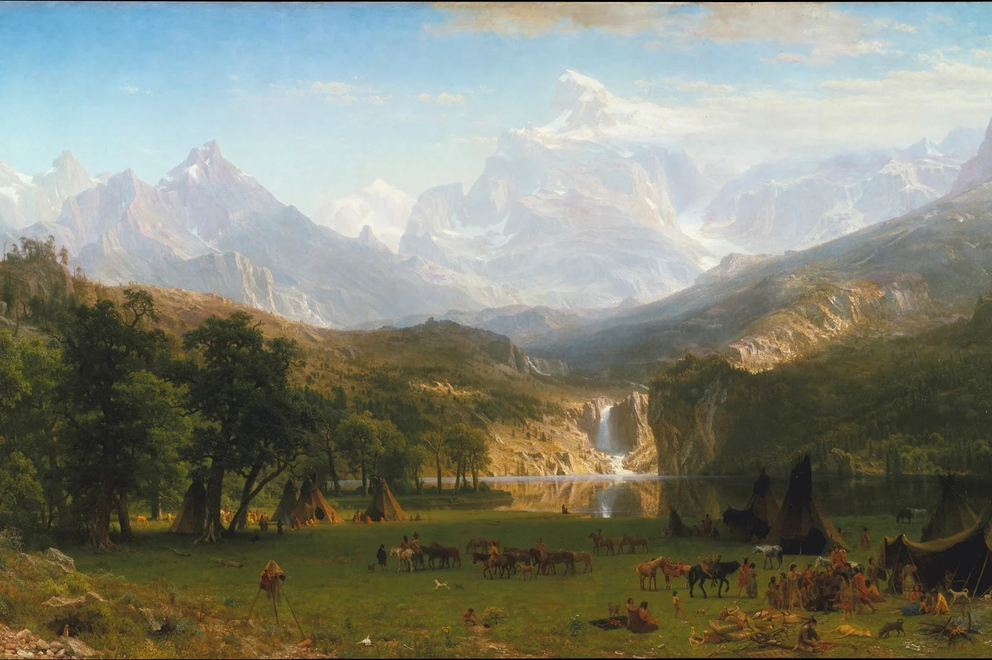 The Rocky Mountains, Lander's Peak — Albert Bierstadt