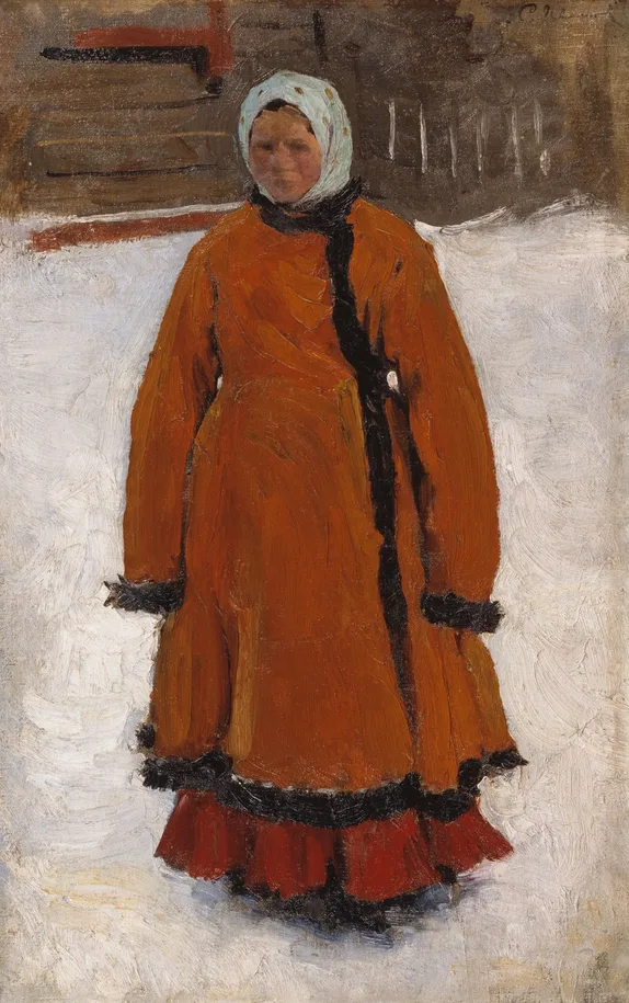 Girl in a Red Fur Coat — Sergei Ivanov