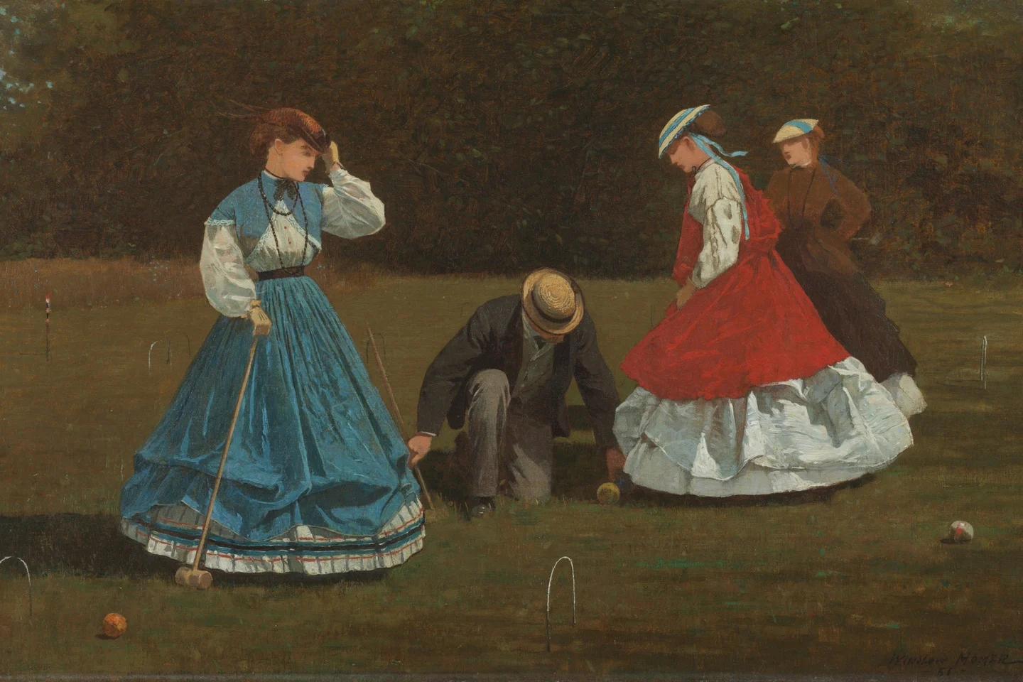 Croquet Scene — Winslow Homer