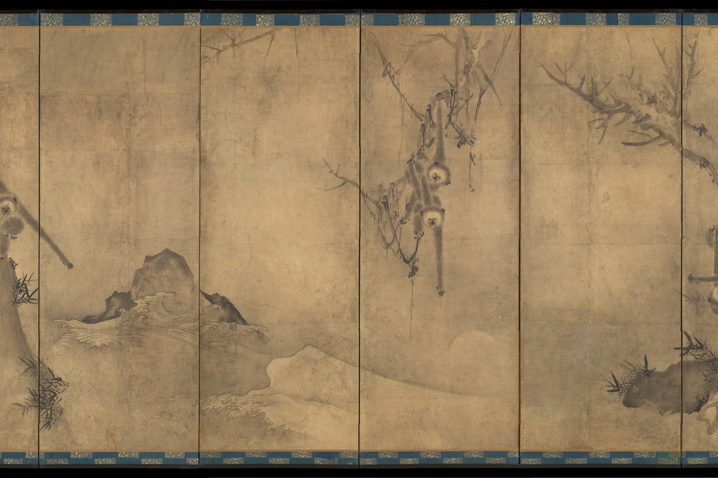 Gibbons in a Landscape — Sesson Shukei