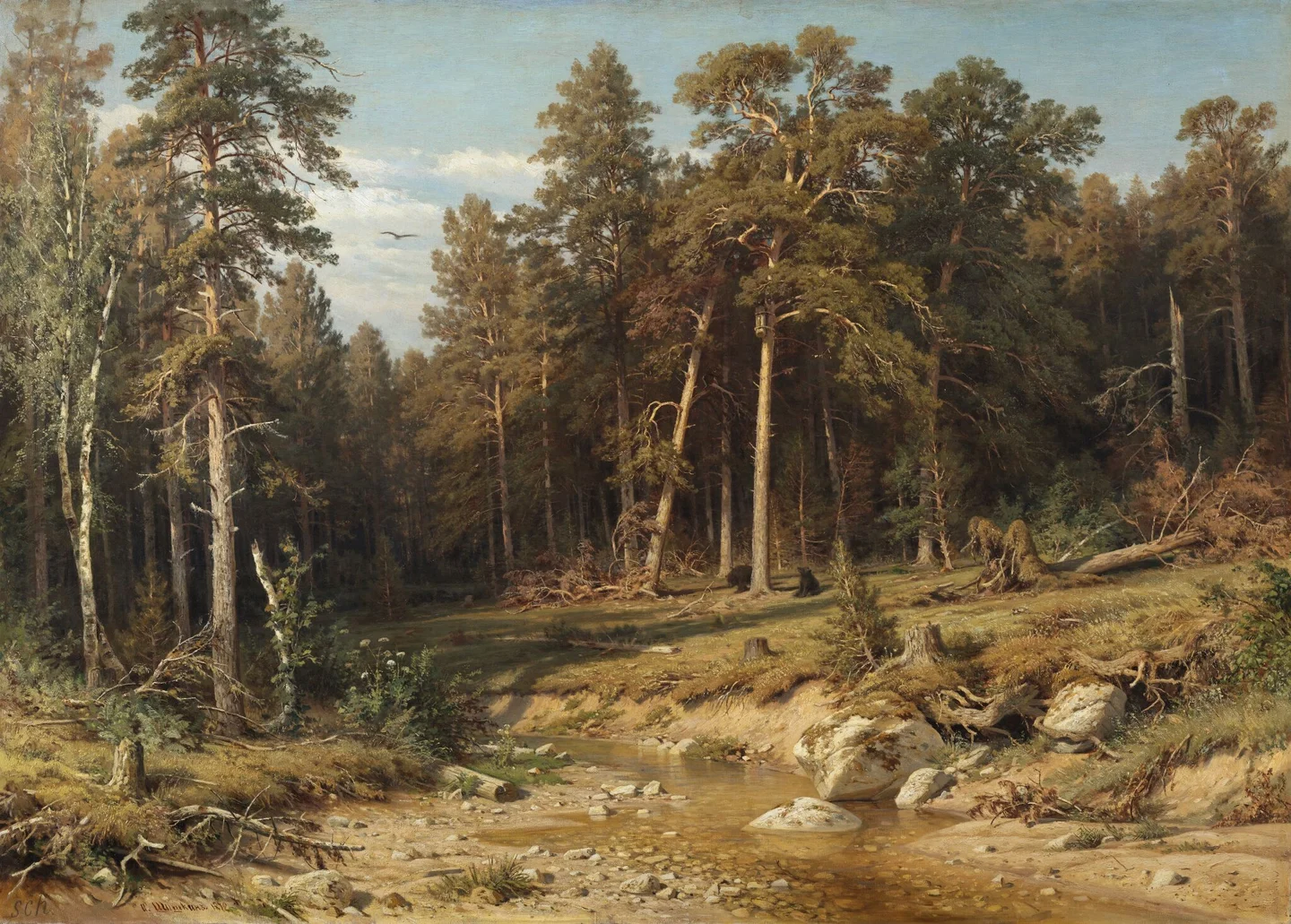 Pine Forest. Mast Timber in Vyatka Province — Ivan Shishkin