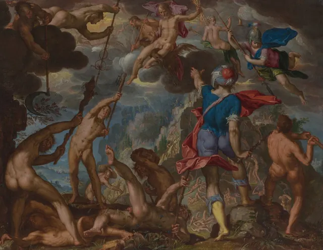 The Battle between the Gods and the Giants — Joachim Wtewael