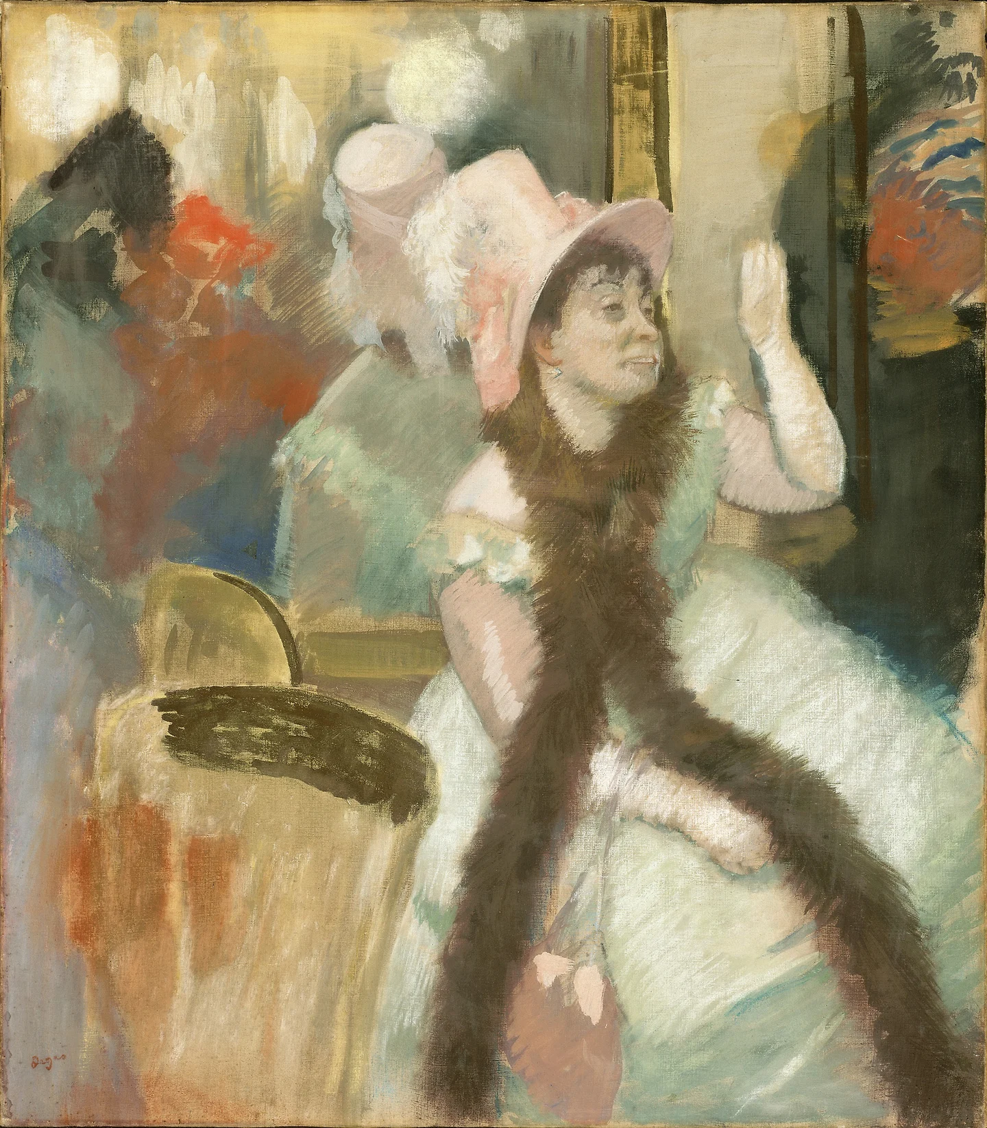 После костюмированного бала. Портрет мадам Диц-Моннен — Эдгар Дега