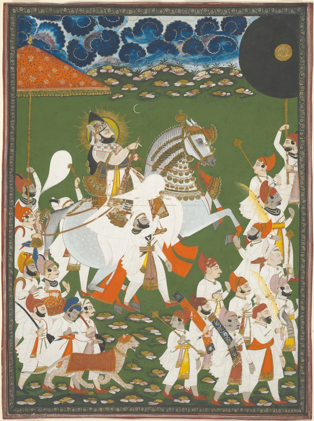 Maharana Bhim Singh in Procession — Attributed to Ghasi