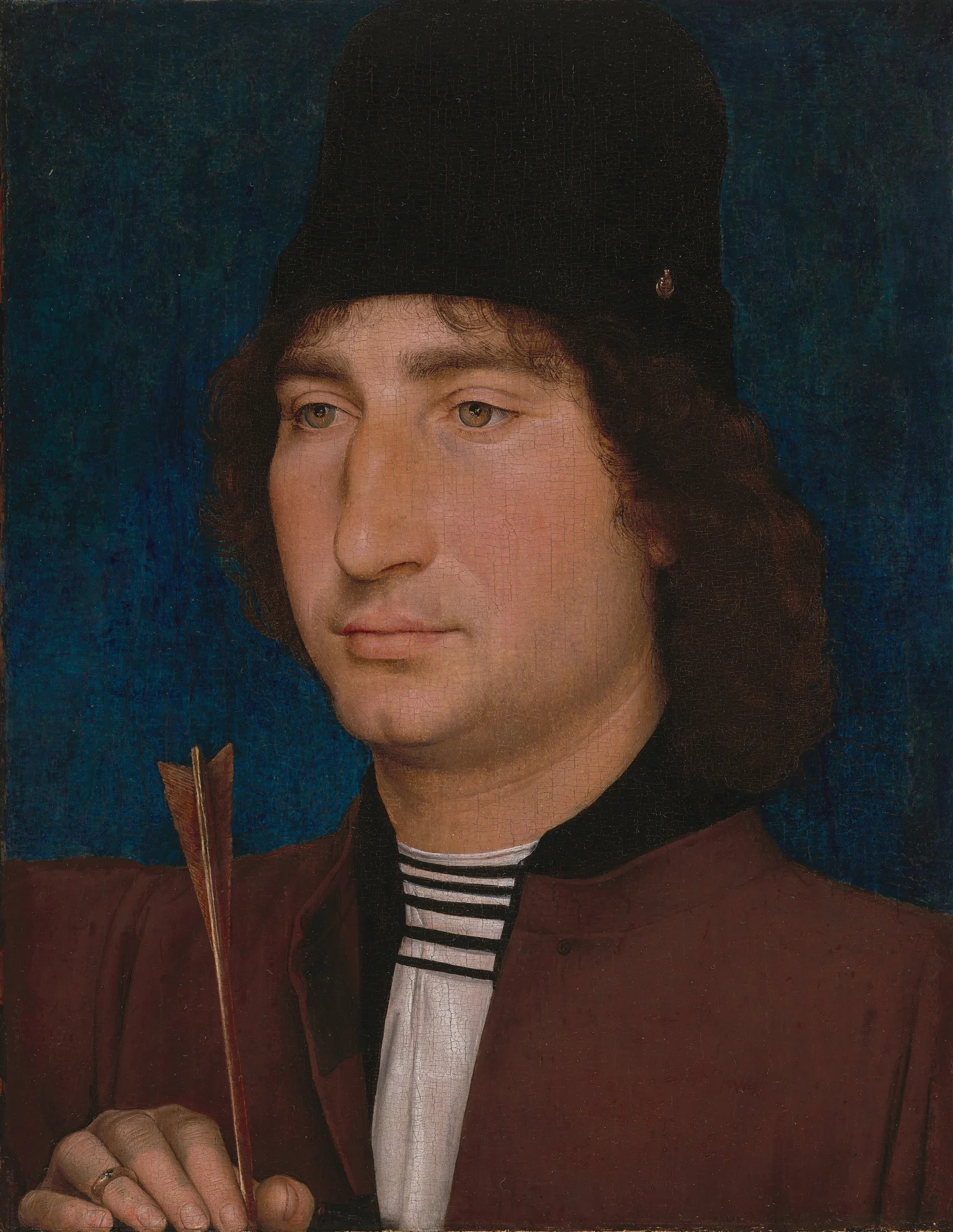 Portrait of a Man with an Arrow — Hans Memling