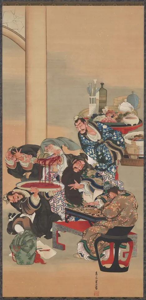Operating on Guan Yu's Arm — Katsushika Ōi