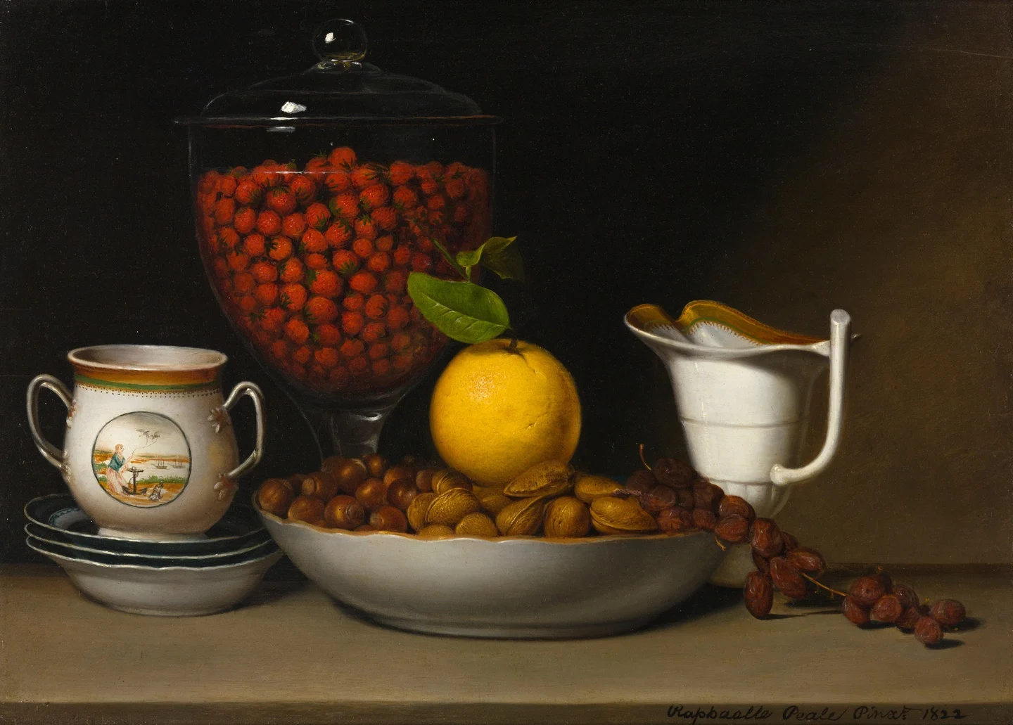 Still Life—Strawberries, Nuts, &c. — Raphaelle Peale