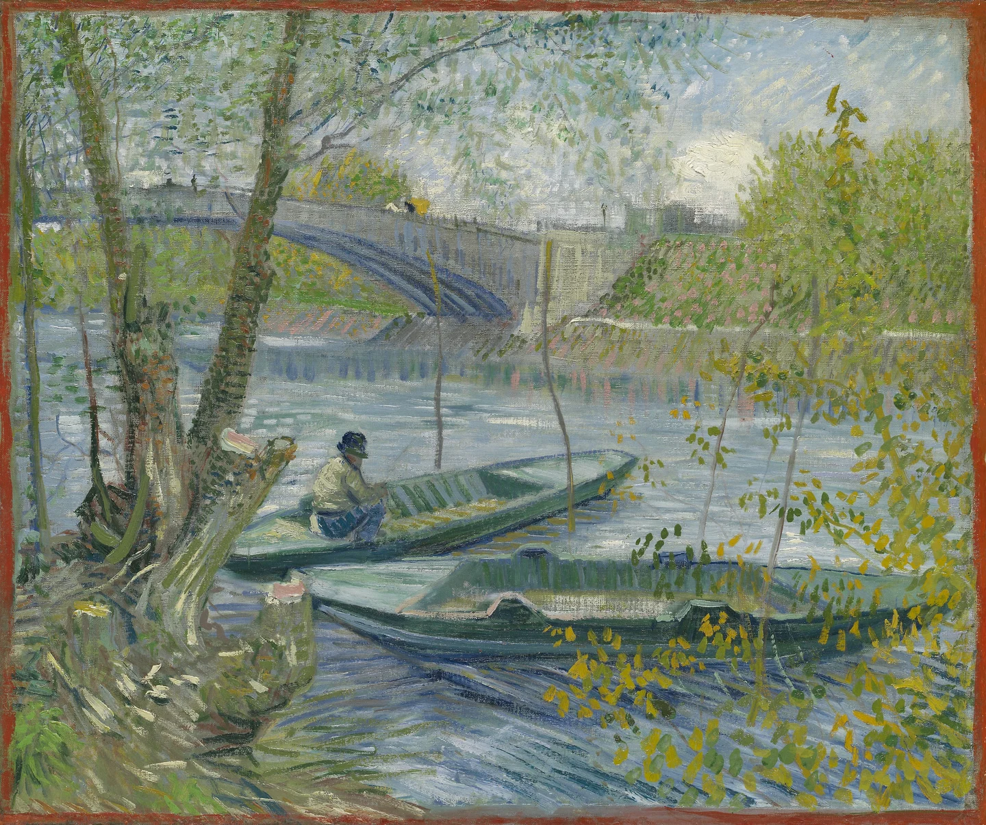 Fishing in Spring, the Pont de Clichy (Asnières) — Vincent van Gogh