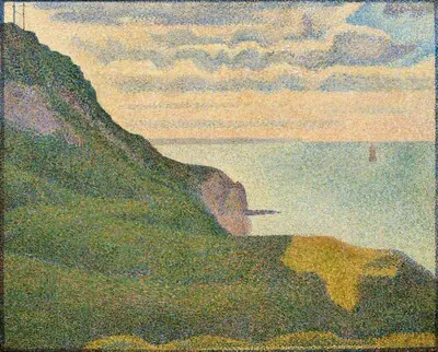 Seascape at Port-en-Bessin, Normandy — Georges Seurat