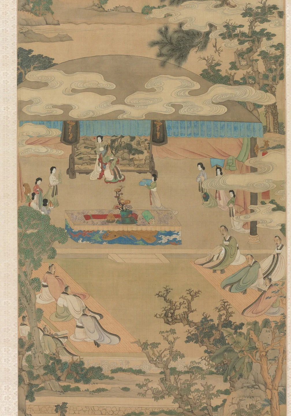 Lady Xuanwen Giving Instruction on the Rites of Zhou — Chen Hongshou