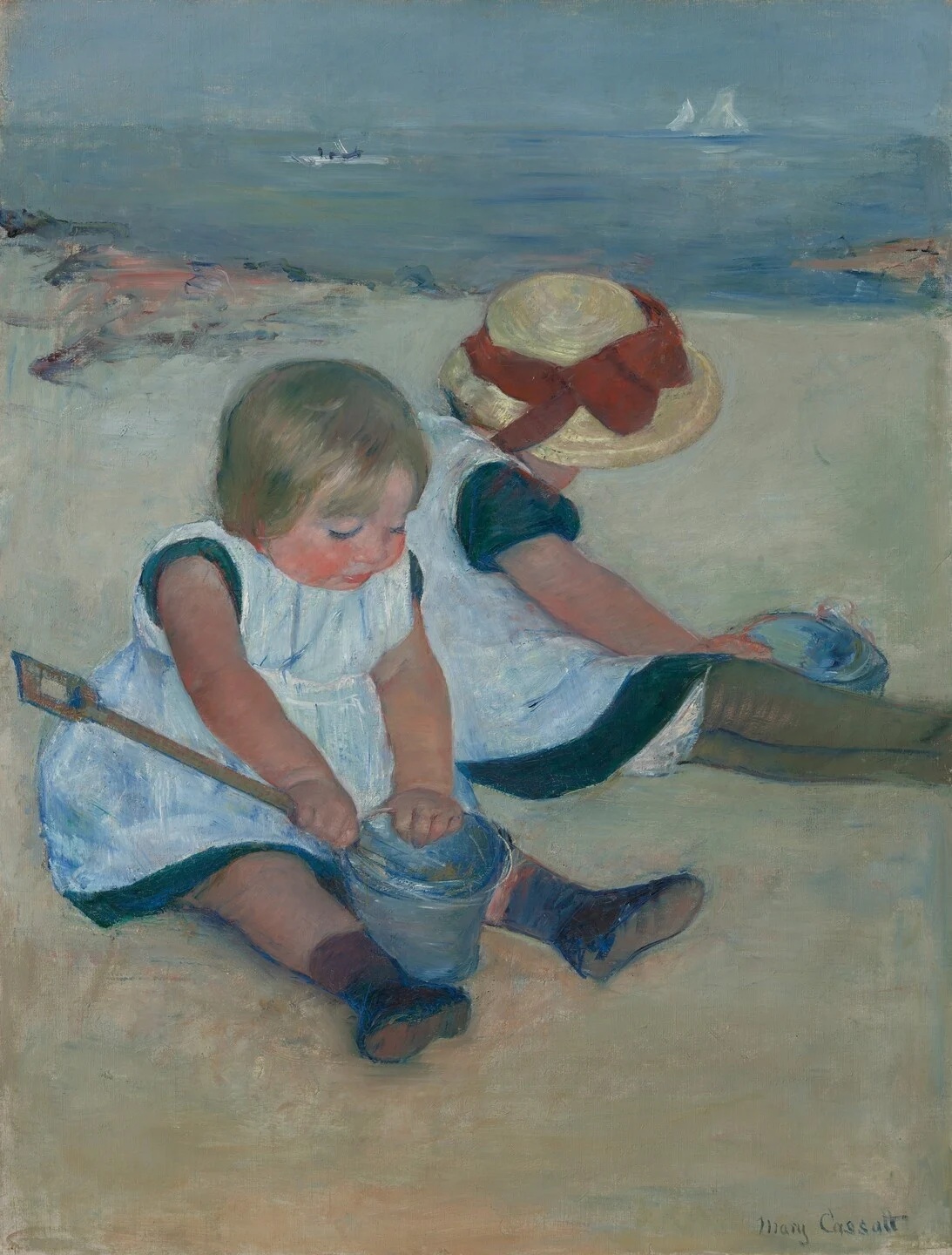 Children Playing on the Beach — Mary Cassatt
