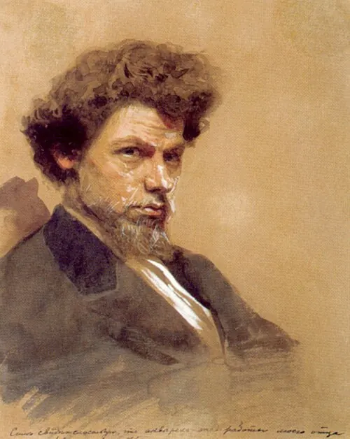 Ivan Kramskoy. Portrait of Vasily Maximov, 1878.